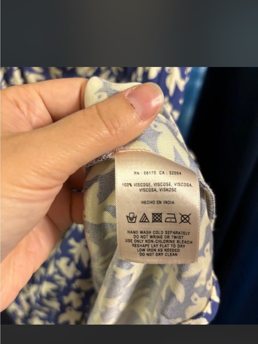 Anthropologie Leifnotes Royal Blue Bird Print Ruched Draped Dress size S - Picture 4 of 7